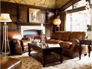 leather sofa and chair living room furniture image 3280999