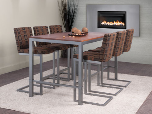 North Carolina Furniture Art Deco style table and chairs for dining room