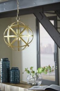 gold interior lighting fixture 2